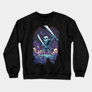 Warrior Skeleton Crewneck Sweatshirt